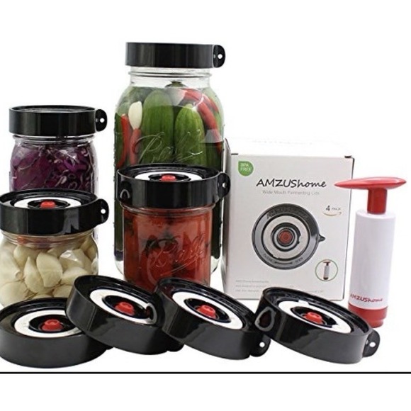 Amzus Home Other - AmzusHome Wide Mouth Ferment Lids Set. Open Box